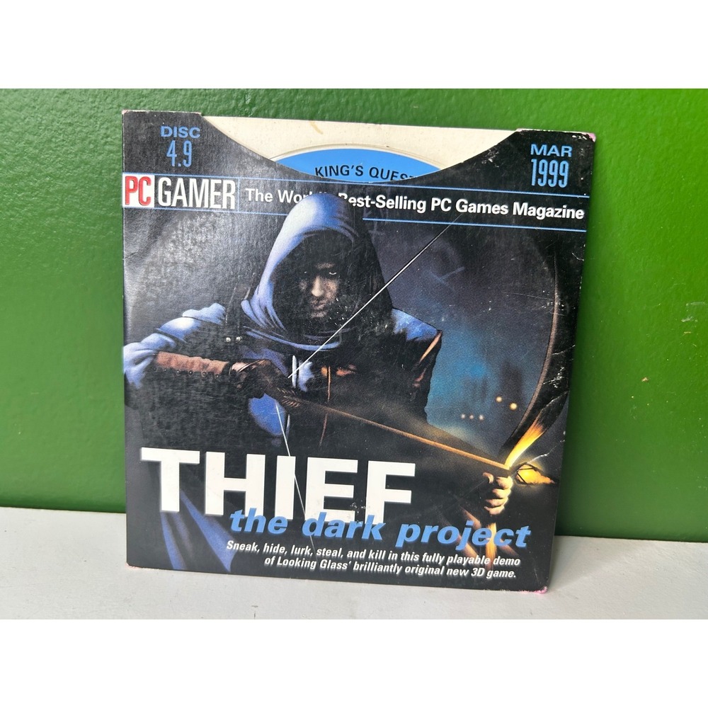 PC Gamer Disc 4.9 March 1999 Thief The Dark Project Demo Vintage PC CD-ROM